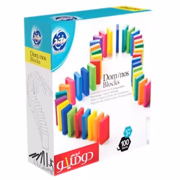 اسباب بازی دومینو 100 قطعه لبخند