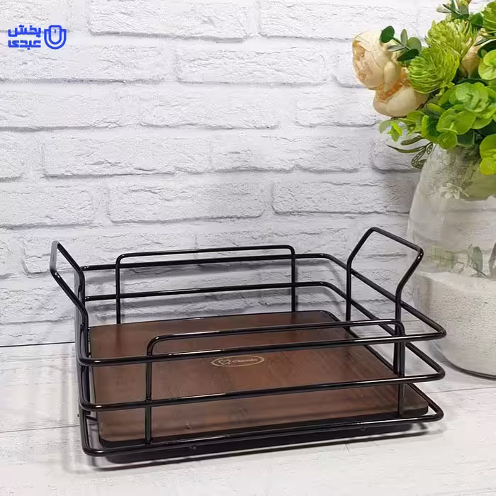 سینی مربع مشکی کلاسیک
