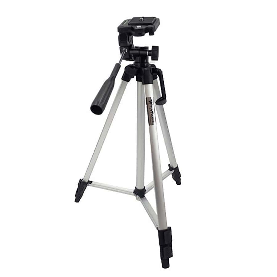 سه پایه دوربین عکاسی ویفینگ نقره ای Weifeng WT-330A به همراه هولدر