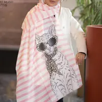 شال دخترانه عروسکی برند بهارناز  طرح دخترونه جذاب 