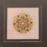 تذهیب شمسه  هنر قدسی و اصیل ایرانی هنری که هنرمند با عمق روح و جانش آنرا میپرورد و بثمر مینشان 