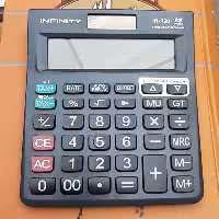 ماشین حساب رومیزی اینفینیتی INFINITY IN-120 ضمانت دار  دوصفر نور و باتری