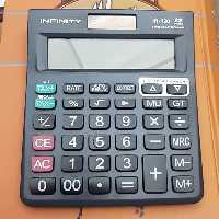 ماشین حساب رومیزی اینفینیتی INFINITY IN-120 ضمانت دار  دوصفر نور و باتری