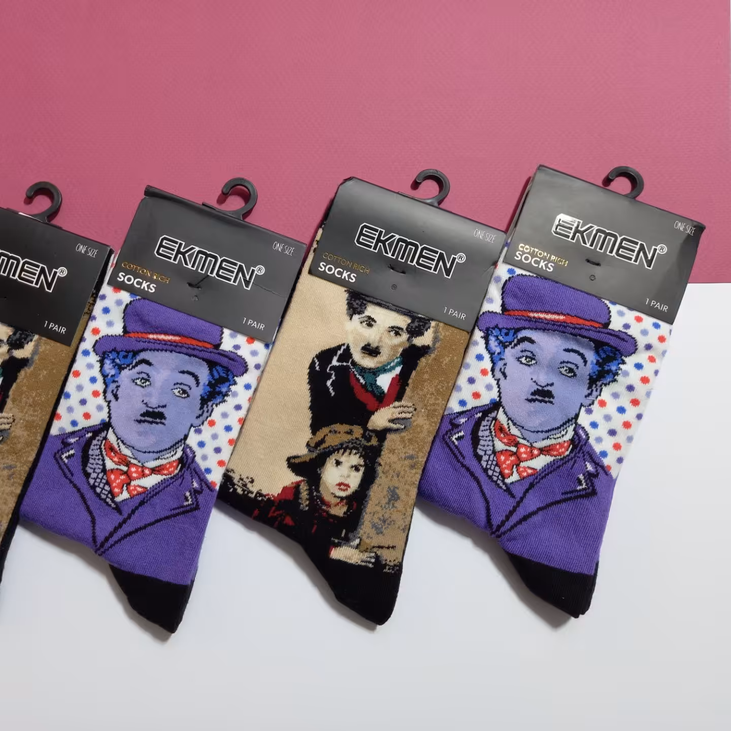 جوراب زنانه وارداتی هنری چارلی چاپلین