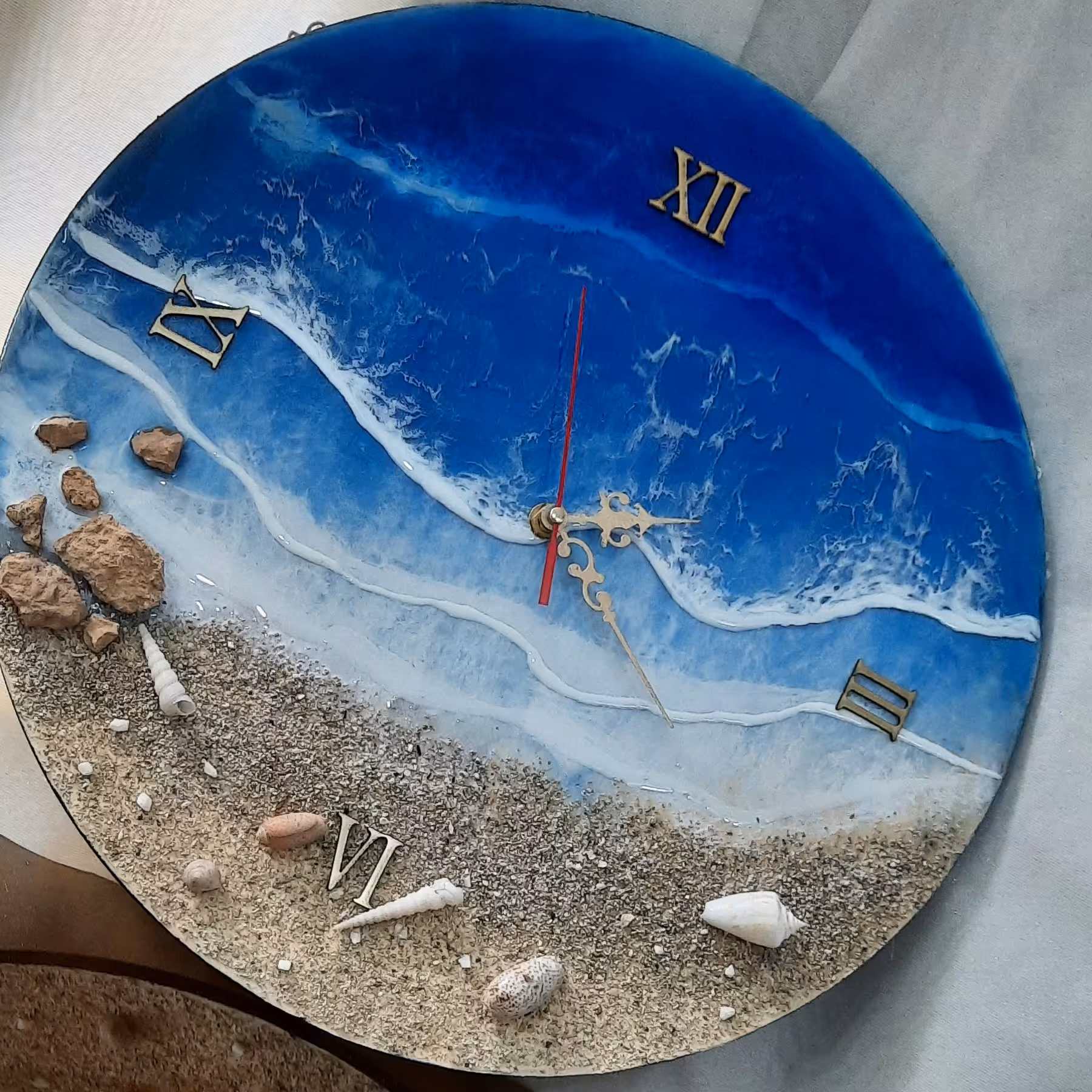 ساعت رزینی طرح دریا