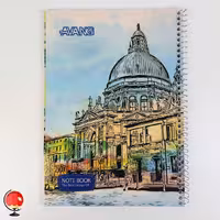 دفتر زبان سیمی سه خط 50 برگ برند آونگ طرح کلیسا