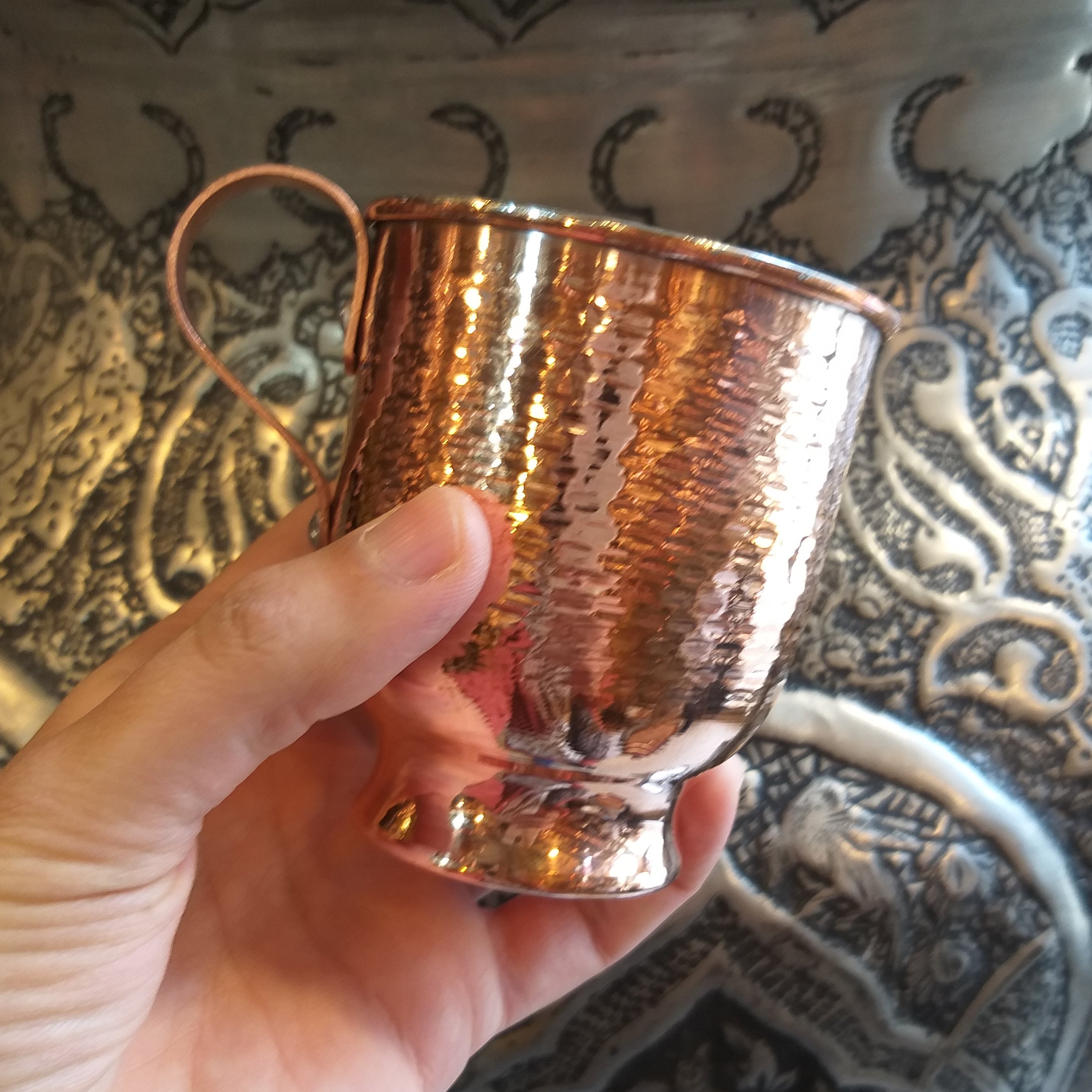 لیوان مسی مدل خمره ای 45-101