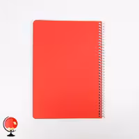 دفتر مشق 50 برگ سیمی جلد طلقی رنگی قرمز آتی