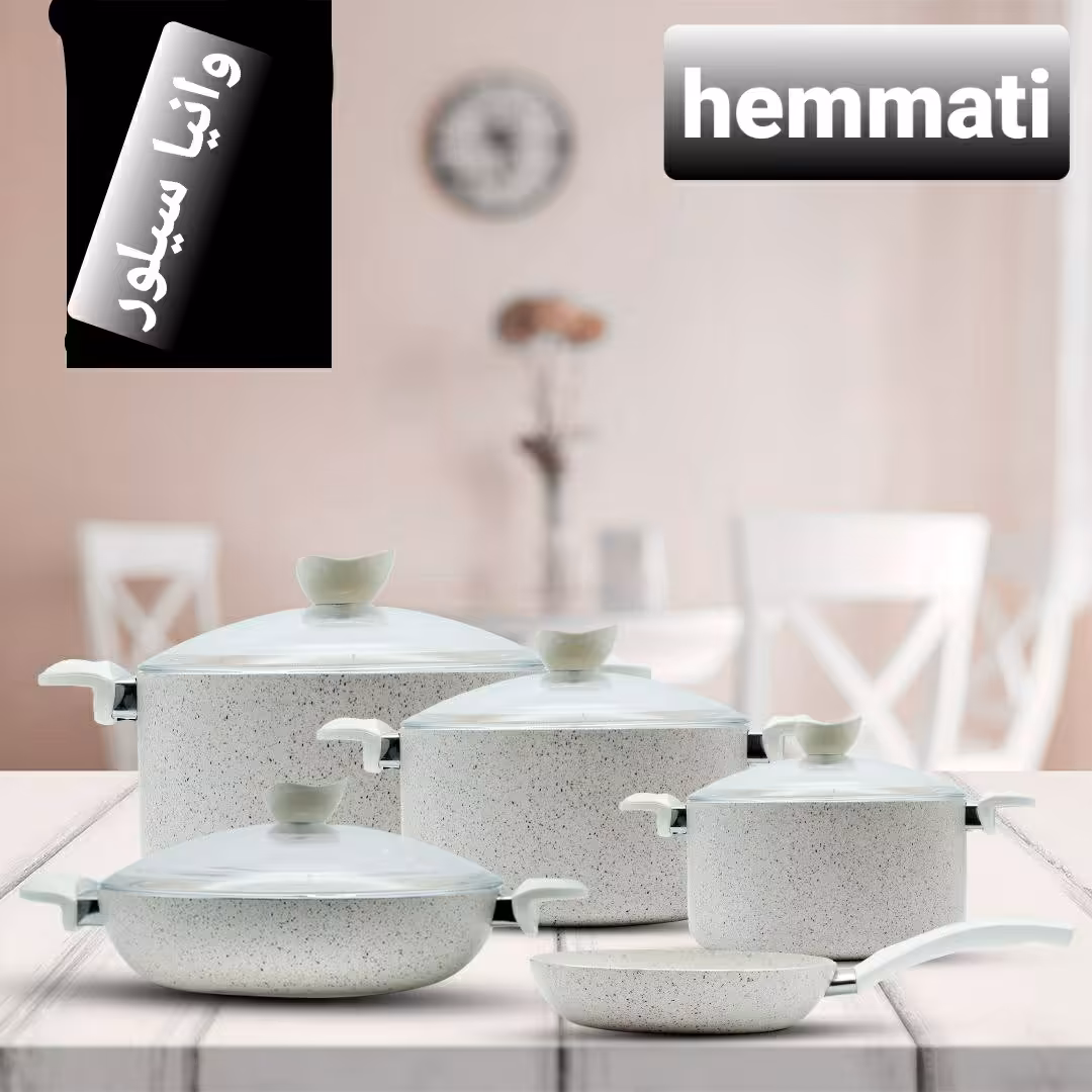 سرویس قابلمه 9 پارچه با دسته باکالیتی نسوز