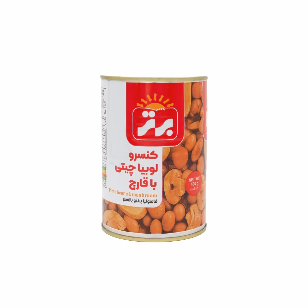 کنسرو لوبیا چیتی با قارچ برتر - 420 گرم