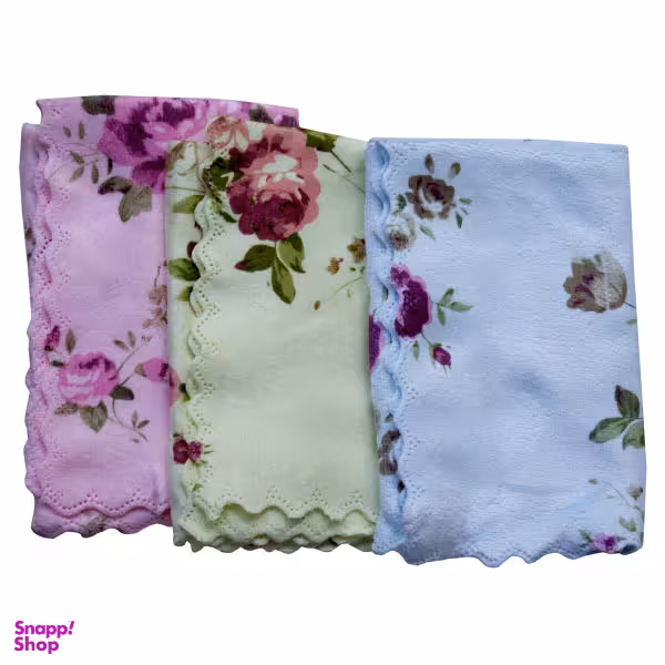 دستمال آشپزخانه بیلو مدل گل بسته 3 عددی