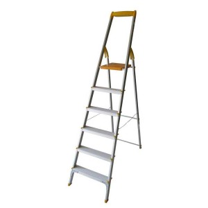 نردبان خانگی آلومینیومی 6 پله معمولی آریس
