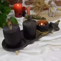 بانکه سه تایی، طول سینی 35،قابل سفارش با رنگ بندی دلخواه ،جنس محصول سنگ مصنوعی 