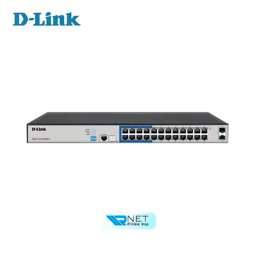 سوییچ 26 پورت PoE دی لینک مدل DGS-F1210-26PS-E D-LINK