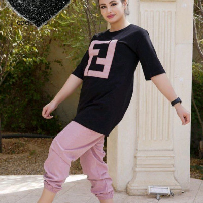 ست تیشرت پنبه شلوارمیکرو کجراه