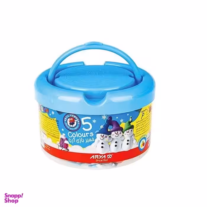 خمیر 5 رنگ آریا (Arya) جعبه سطلی