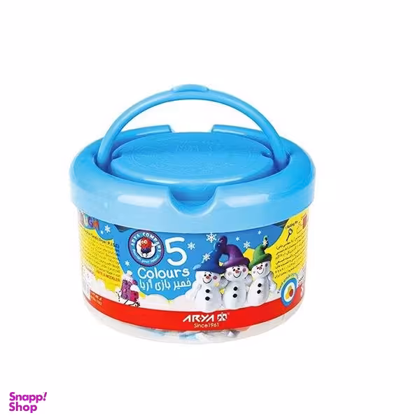 خمیر 5 رنگ آریا (Arya) جعبه سطلی