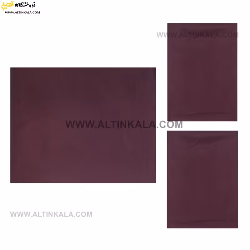 سرویس ملحفه کشدوز دونفره سه تکه 160×200 ساده رنگ بنفش