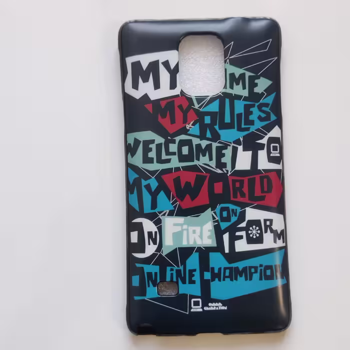 قاب تمام ژله ای طرحدار مناسب گوشی سامسونگ Note 4 یا Galaxy note 4 