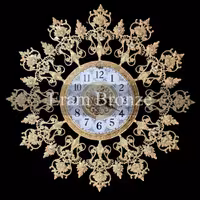 ساعت برنجی مدل ماهگون