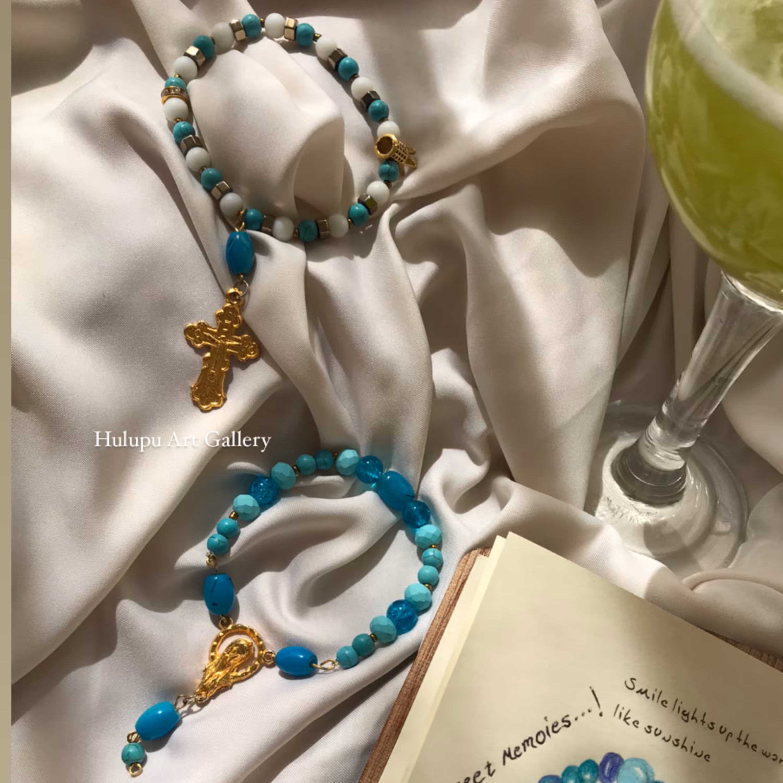 دستبند مهره لاجوردی