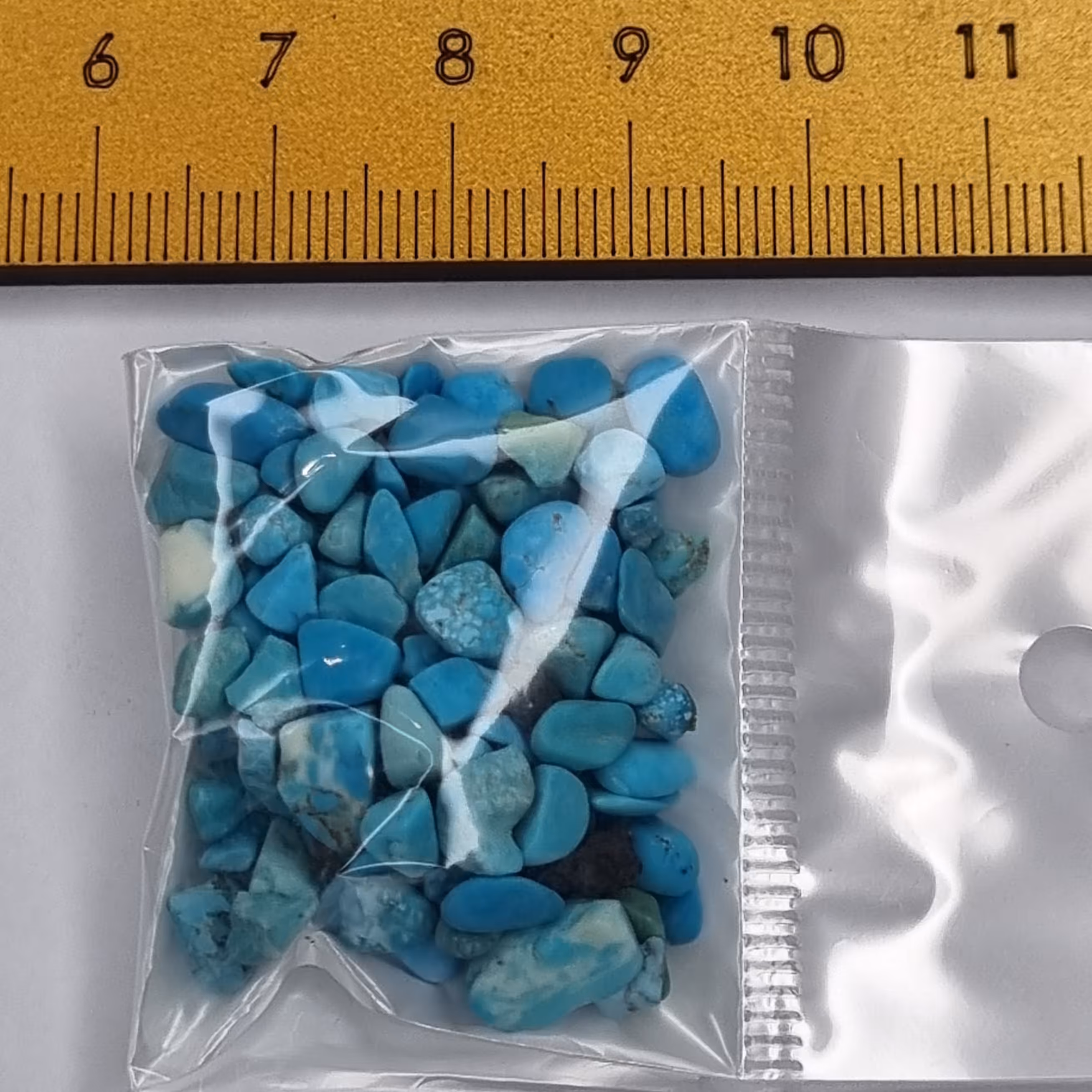 سنگ معدنی آبی فیروزه ده گرمی 