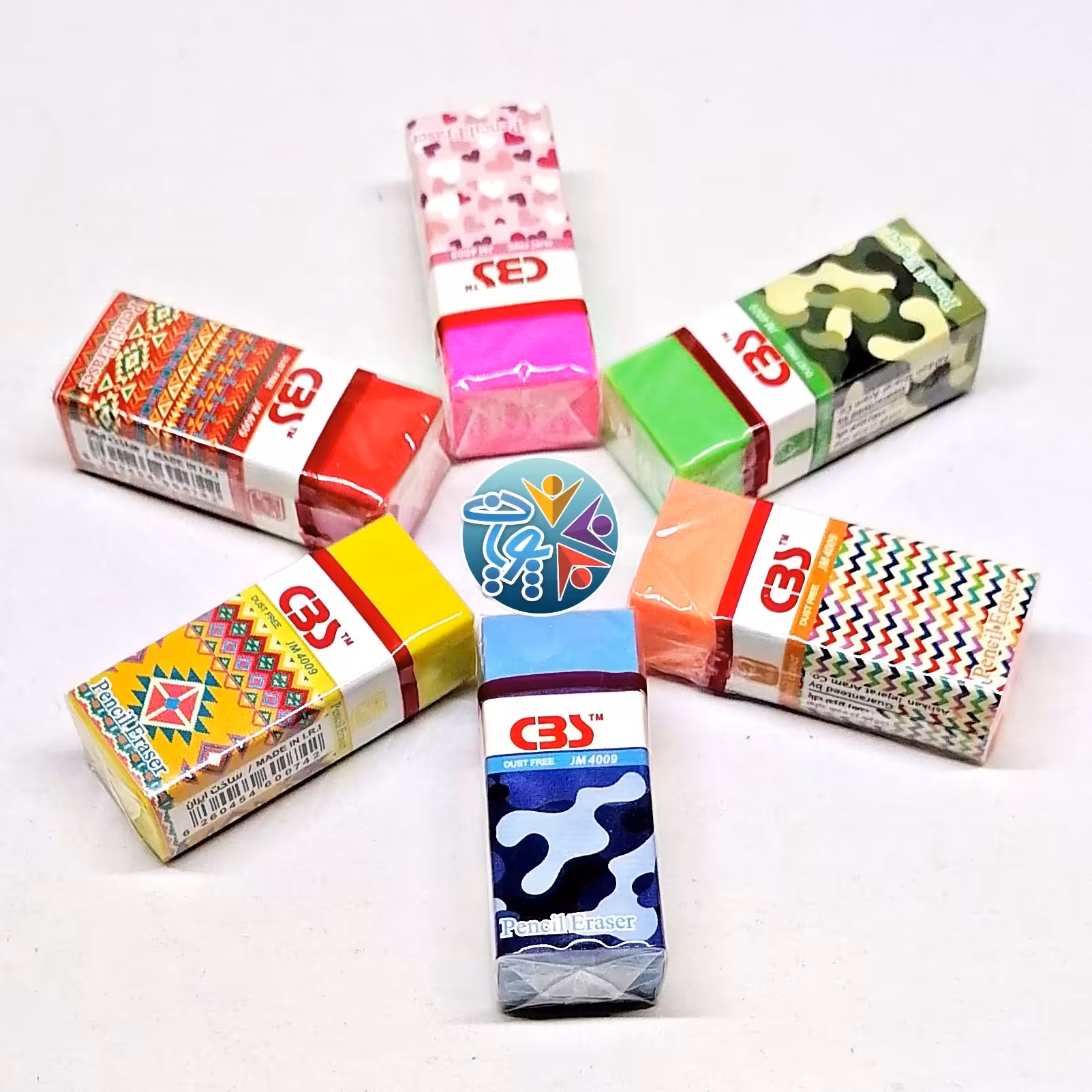 پک 6 تایی پاک کن رنگی فانتزی CBS