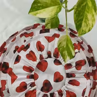 سر دمی کشی پارچه تترون طرح قلب