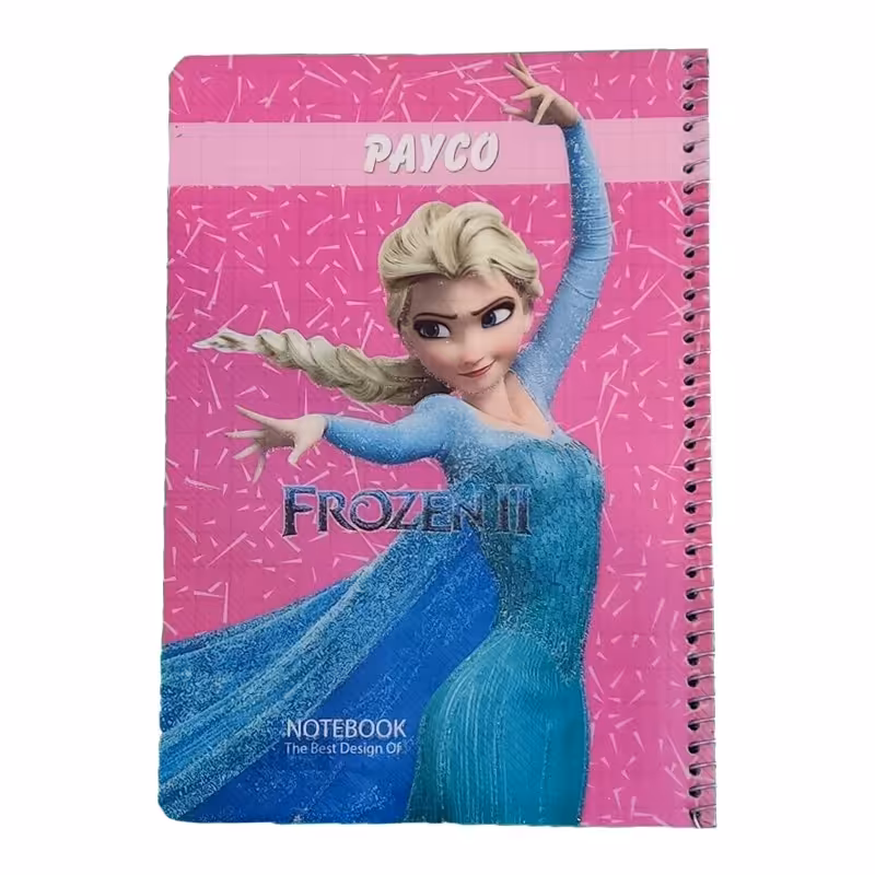 دفتر 50 برگ سیمی شطرنجی درشت ارسال رایگان طرح فروزن