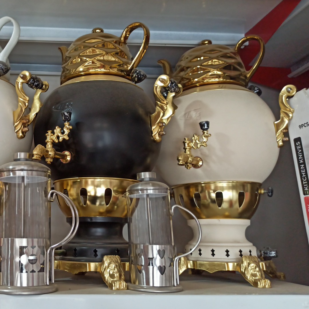 سماور گازی طلایی سماورگازی توپی و عدسی ضخیم استاندارد استعلام قبل سفارش