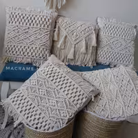 کاور  مکرومه بدون کوسن فقط بافت 