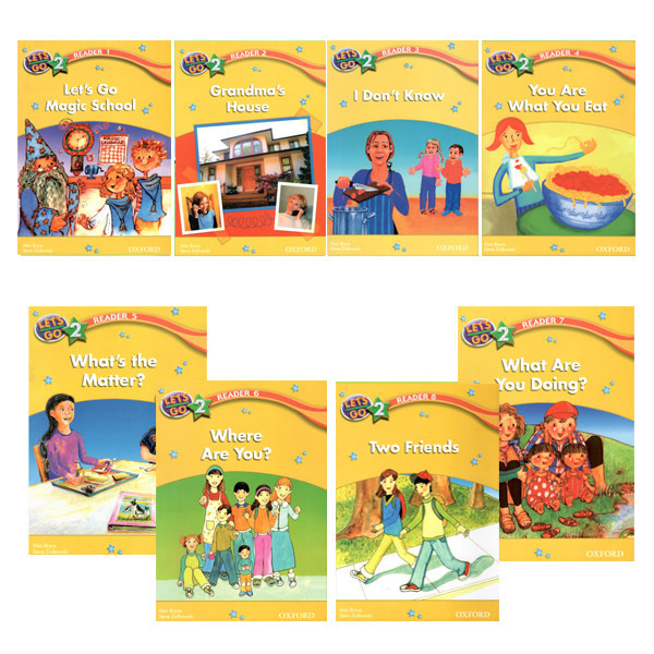 کتاب lets go readers 2 اثر joann dionne انتشارات OXFORD هشت جلدی