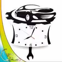 ساعت دیواری پاندولی طرح خودرو کد 124