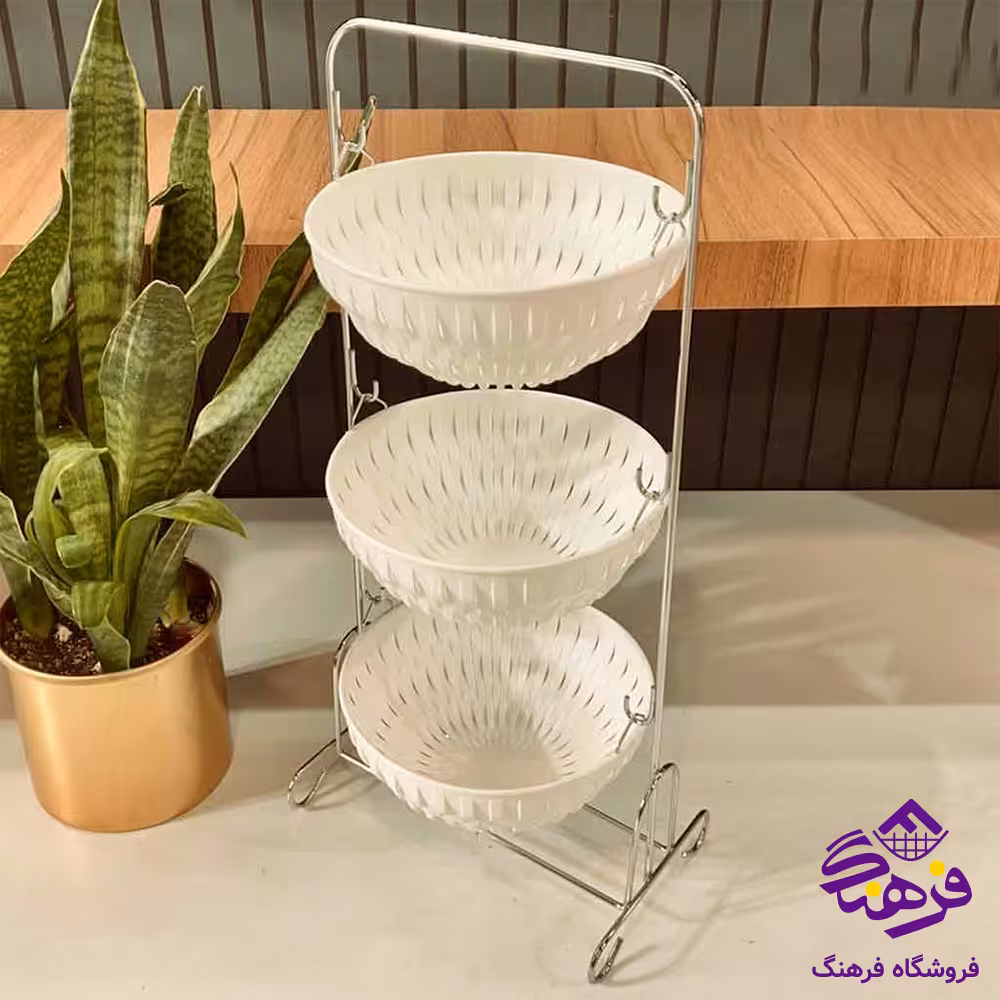 سبد سیب زمینی و پیاز 3 طبقه لیمون