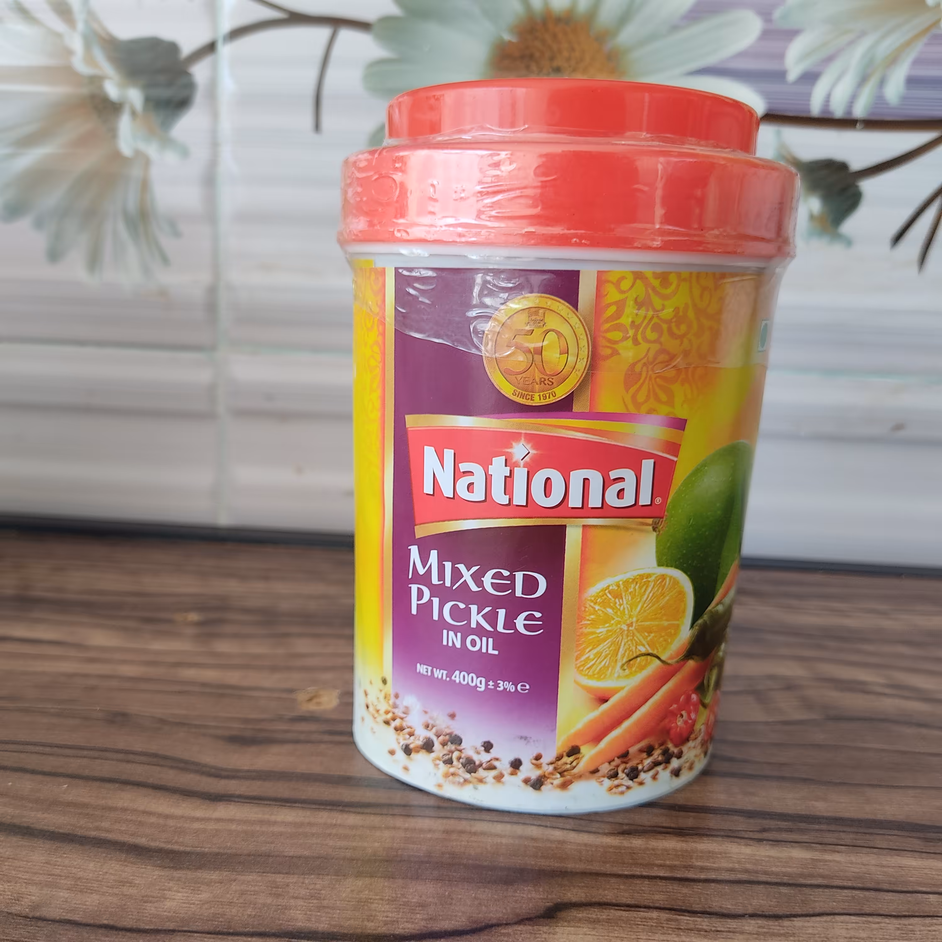 ترشی انبه مخلوط روغنی نشنال 400 گرمی National