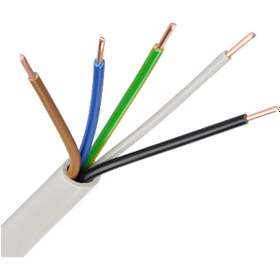 کابل کولری سفید 5 در یک و نیم سیمیا (NYM 300/500V)