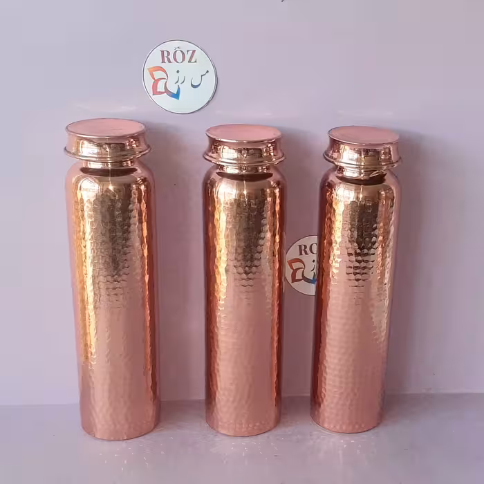 قمقمه مسی زنجان( دو تا باهم ) ، نانو شده  دست ساز ،  ارسال رایگان 