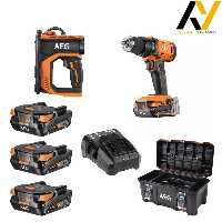 کیت دریل چکشی و کمپرسور باد شارژی AEG نوع BK18C BSB18G4