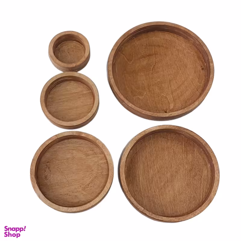 ظرف سرو طرح دایره کد 9984 مجموعه 5 عددی