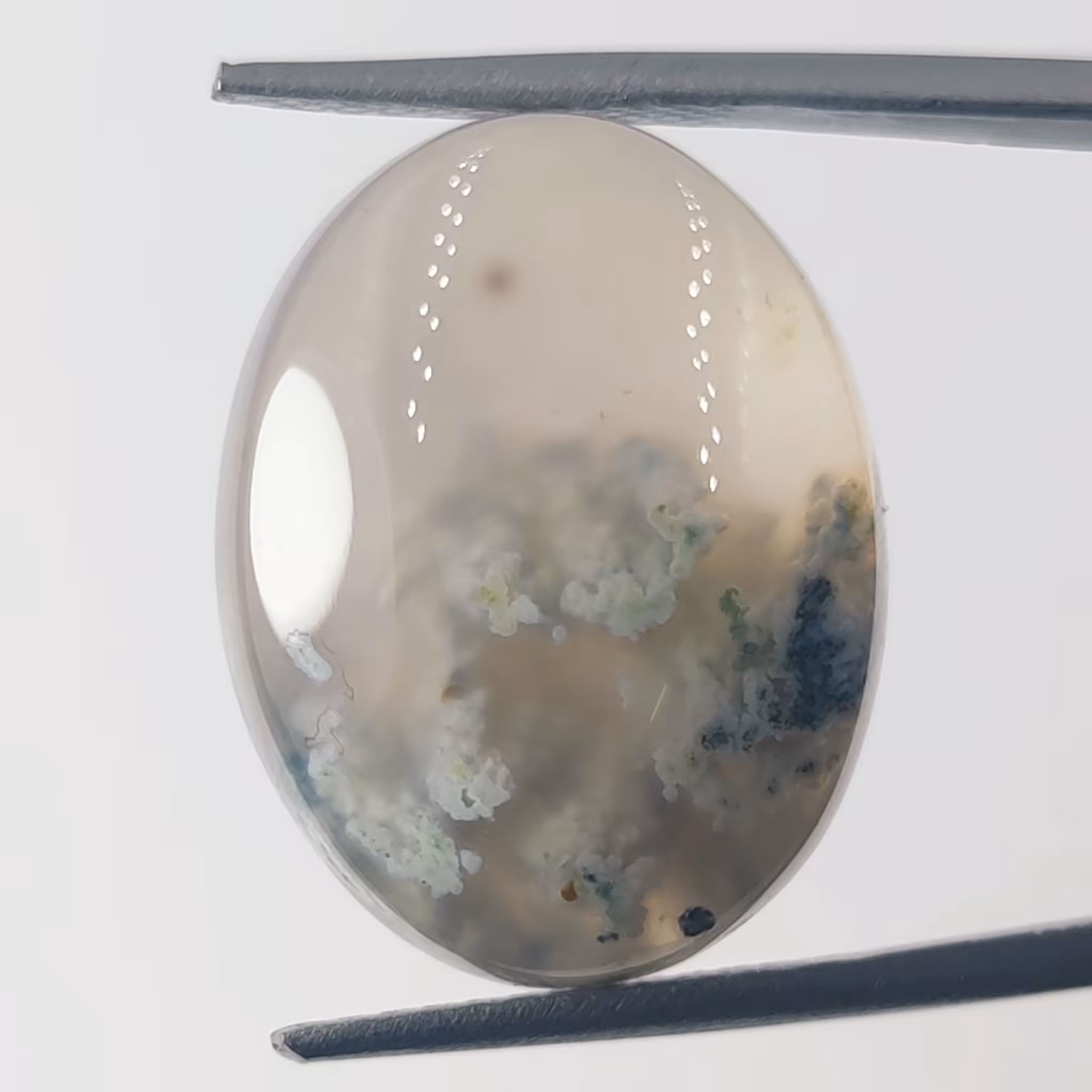 نگین از جنس سنگ عقیق شجر معدنی منظره بهاری