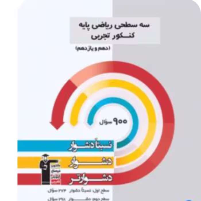 سه سطحی ریاضی پایه تجربی دهم و یازدهم  قلم چی 