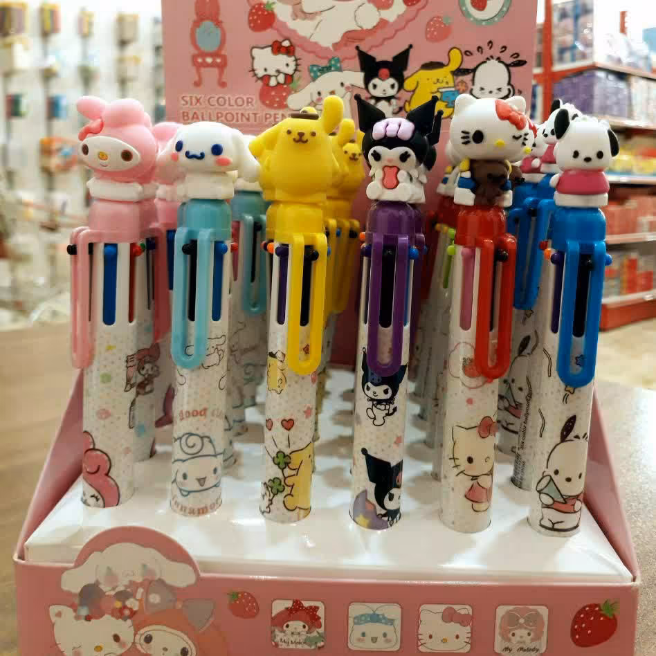 خودکار 6 رنگ عروسکی  
 