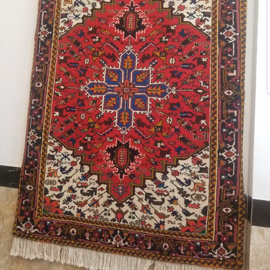 فرش دست بافت ریز نقش ابعاد 2 متر دریک ونیم