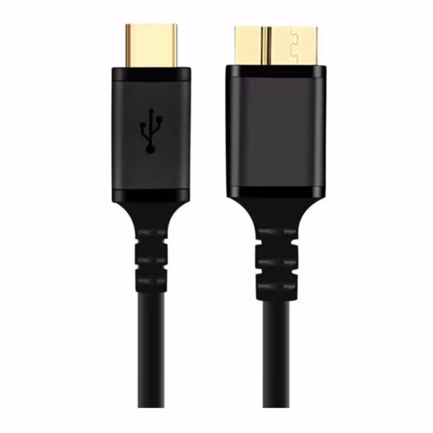 کابل هارد اکسترنال 0.6 متری Micro-B به USB-C کی نت پلاس KP-C2008