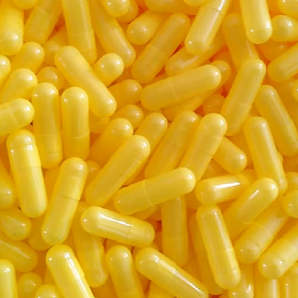 پوکه خالی ژلاتینی - 250 میل(سایز یک) 130 هزار عددی رنگ زرد 