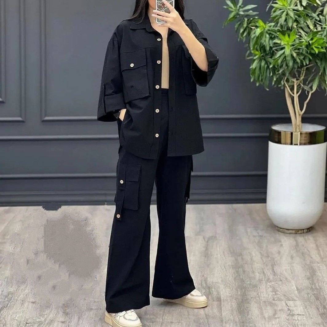 ست پیراهن شلوار زنانه کارگو