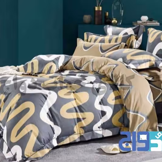 حراج سرویس لحاف روتختی 4تیکه تک نفره مدل مارپیچ