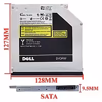 درایو لپ تاپ دی وی دی رایتر Sata Superslim 9.5mm برای دل Latitude E6400