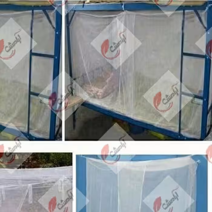 پشه بند تخته خوابی برند خوشنام هگمتان مخصوص یک نفر 