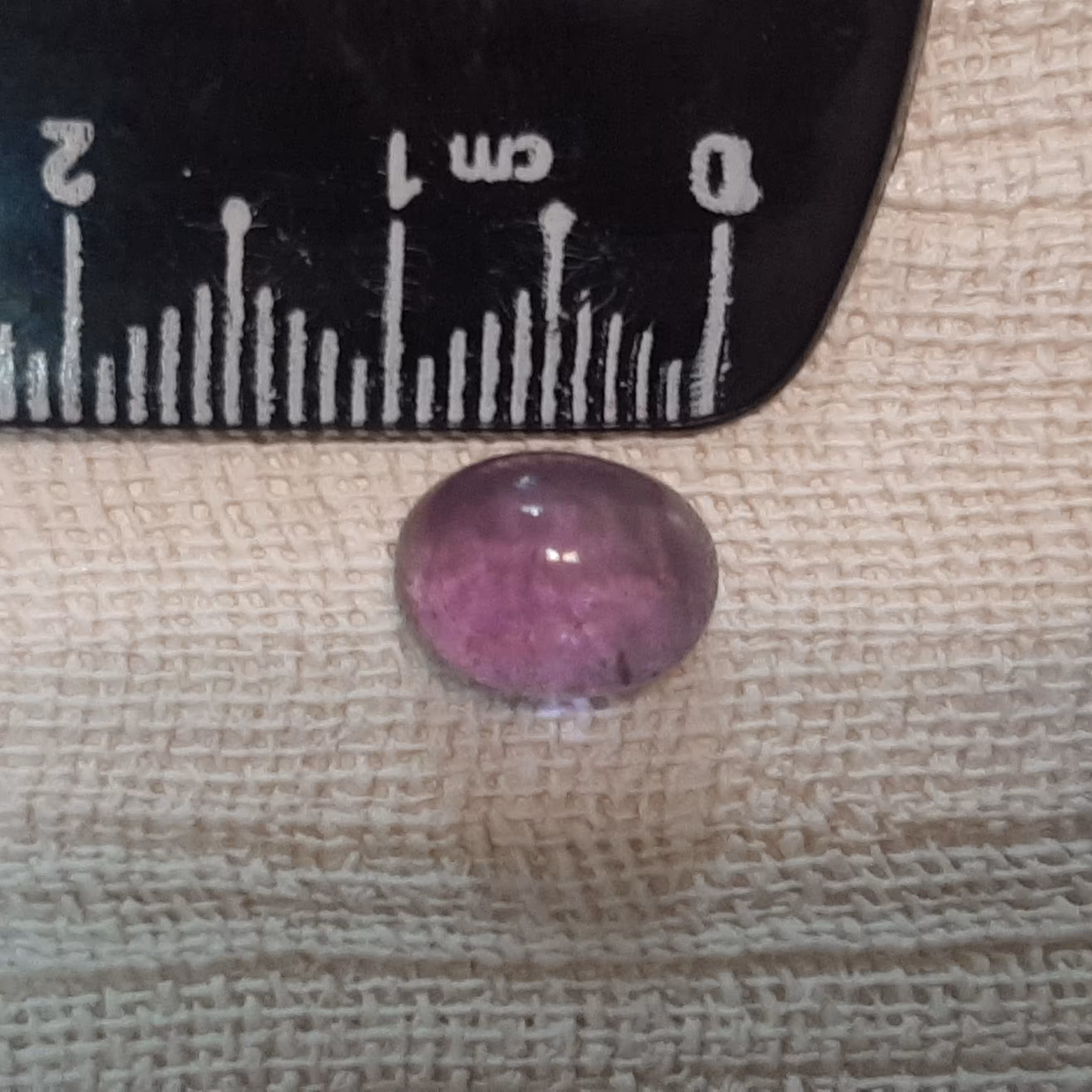 نگین آمیتیست برزیلی اصل (یک سانت)